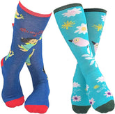 Mary Blair Cute Fun Artistic and Colorful Knee Hi Socks - 2 Pair
